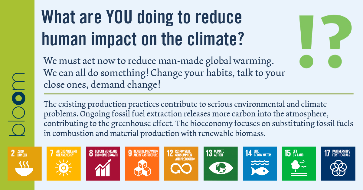 REDUCE HUMAN IMPACT ON THE CLIMATE